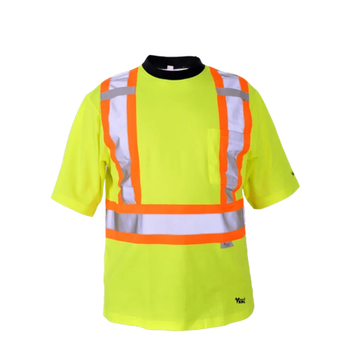 Viking Safety Cotton Lined T-shirt, green, front view