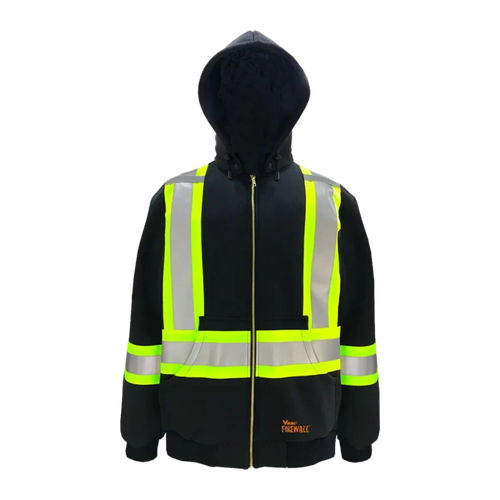 Viking Firewall FR Cotton Safety Hoodie, model 64H122200, Black