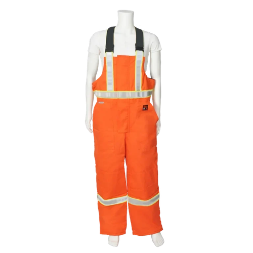 Viking Firewall Hi-Vis Insulated FR Overalls with 4-inch Stripes, model 51649, Orange