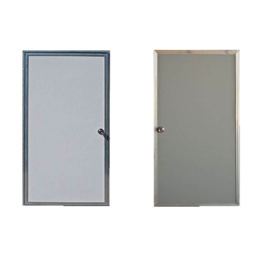 L.B. White agricultural fiberglass walk-in door examples — representative designs; size, colour, frame and handing may differ