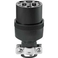 CONNECTOR W/CRD CLMP 15A 125V