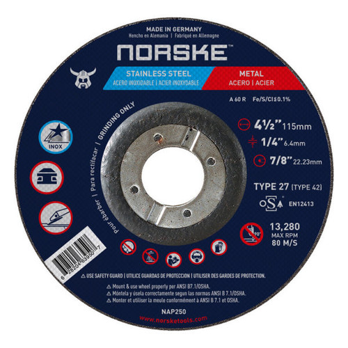 5"X1/4"X7/8" GRINDING ABRASIVE