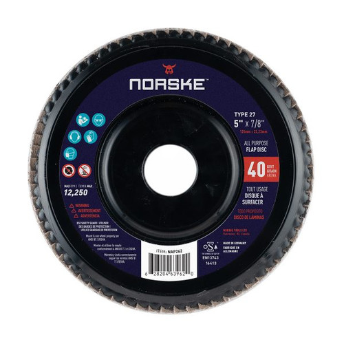5" FLAP DISC GRIT 60 A/W/S