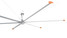 HVLS Industrial Ceiling Fan - 24ft - 1ph, 230v