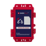 BarnTalk red square wireless dry contact sensor