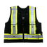 Viking All-Trades 1000D Surveyor Safety Vest, black, front view