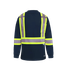 Viking Safety Bamboo Lined Long Sleeve Shirt, navy, front view