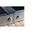 L.B. White tunnel door aluminum cap and connecting rail — representative detail