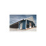 Reeves wrap-around evaporative cooling installation along the side and front of an agricultural building; representative configured installation
