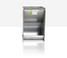 Front view of Crystal Spring P1 bucket-style pen feeder showing feed shelf and trough