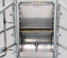 Crystal Spring S2 wet/dry sow feeder installed in a stall, with water nipple above the trough