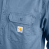 8.6 Cal/cm² Men's Flame Resistant Classic Twill Shirt (Blue)