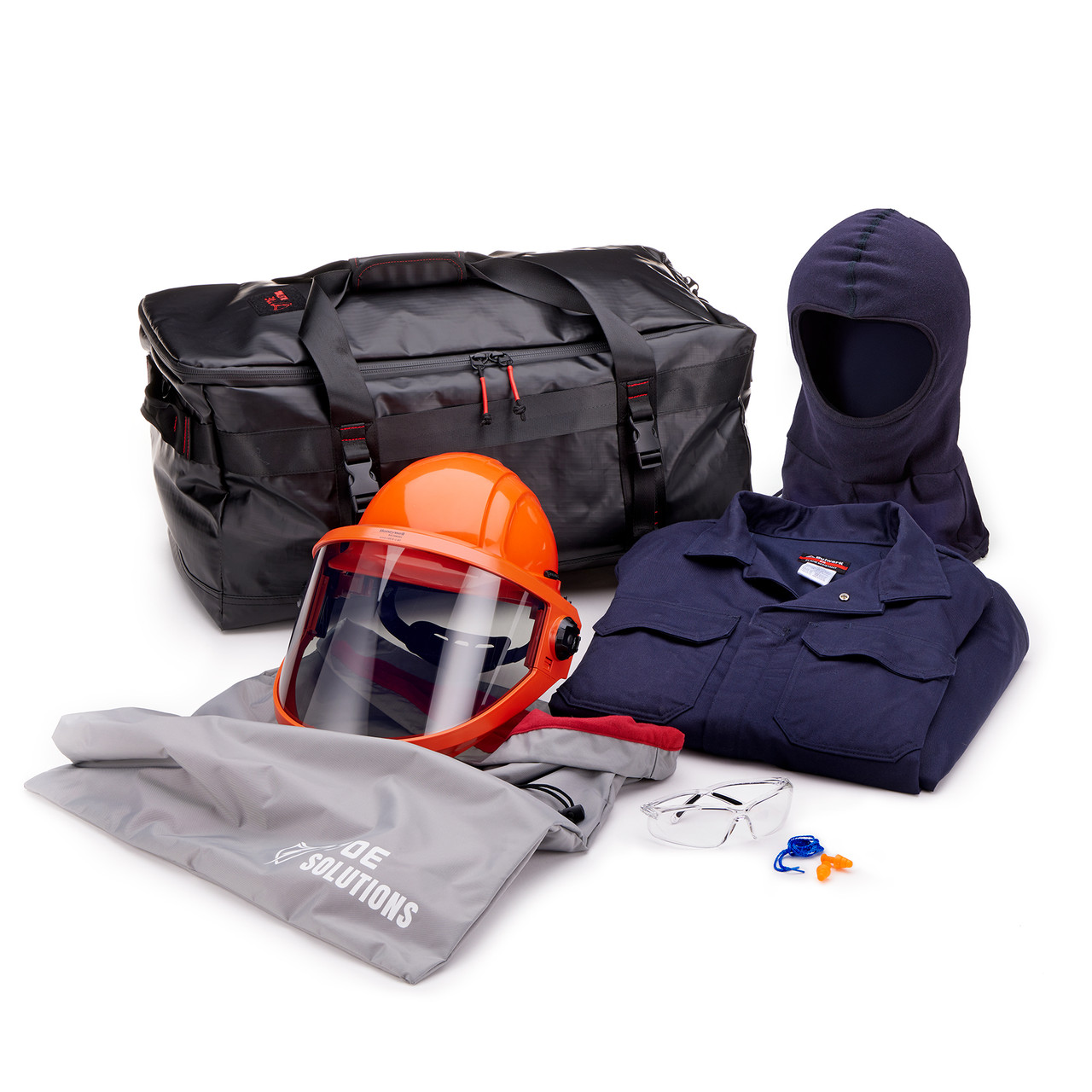 70E Solutions 10 Cal/cm² Coverall Kit with Face Shield