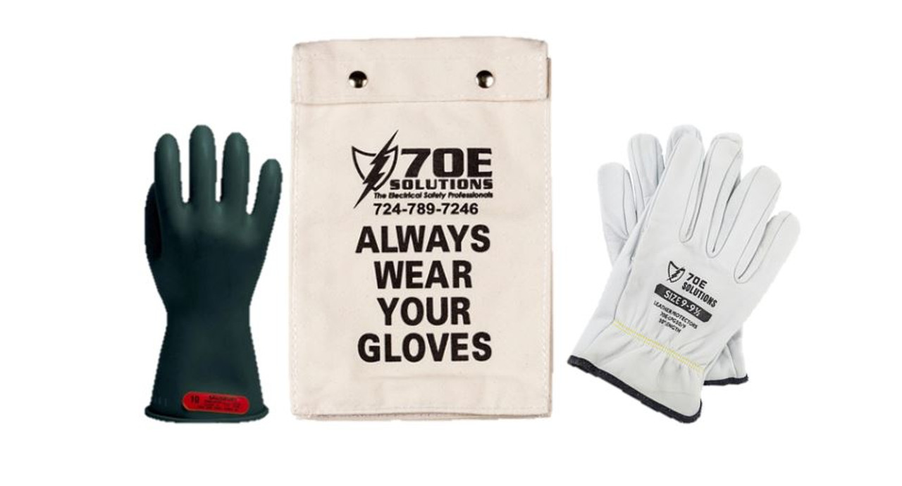 High Voltage Electrical Electrician Safety Work Gloves Insulation