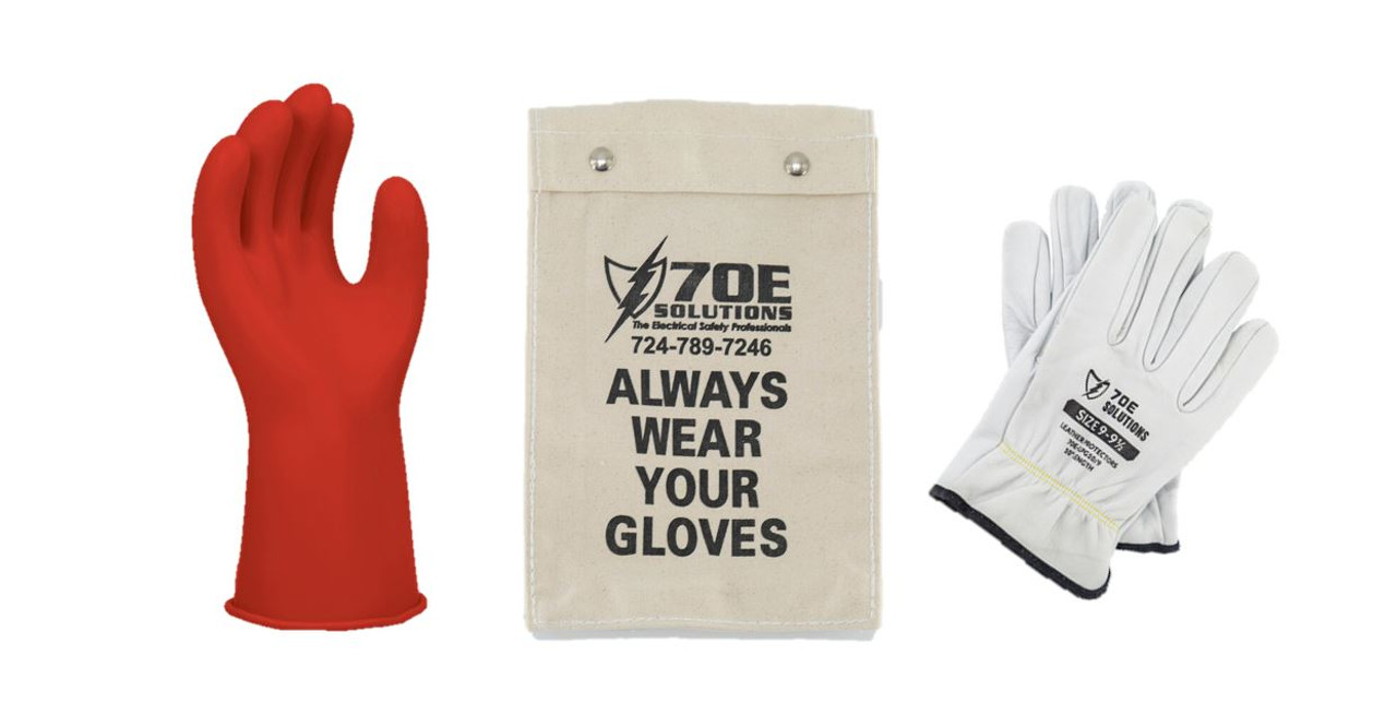 Safety Electrician Glove Black Red Work Gloves Insulating Gloves Electrical