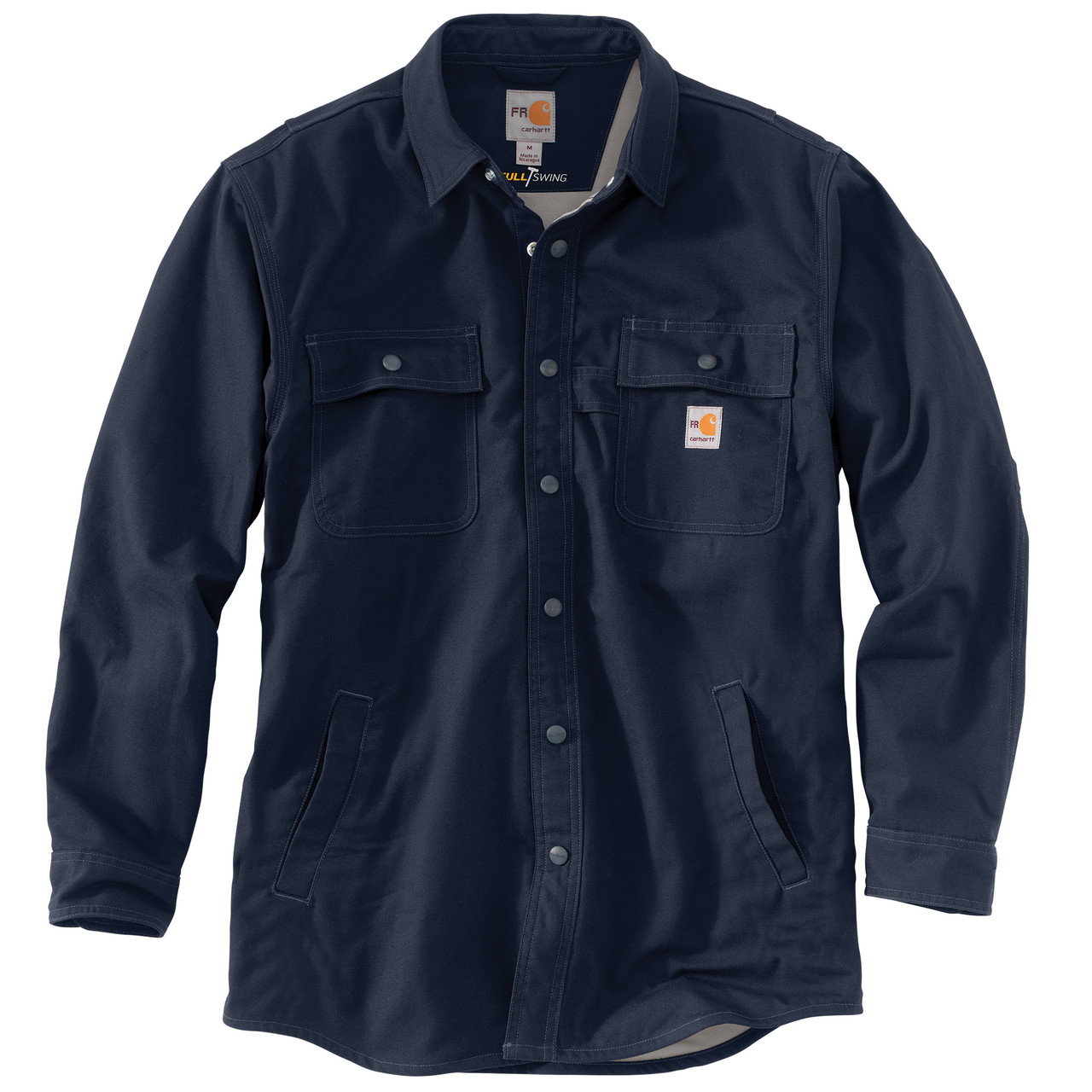 Carhartt Flame Resistant Jacket ダークブルー　M Carhartt Flame-Resistant Full Swing Quick Duck Shirt Jacket
