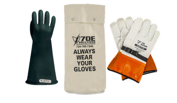 Class 0 Low Voltage (1000V) Insulated Glove Kit with 11 Salisbury Rubber  Gloves