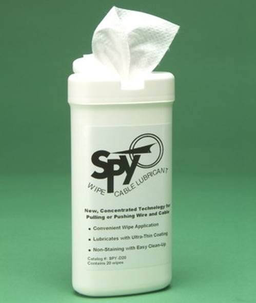 20-Ct Wipe Canister Polywater Lubricant SPY ## SPY-D20 ##