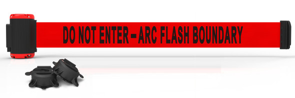Banner Stakes 30' Magnetic Wall Mount "Do Not Enter - Arc Flash Boundary"