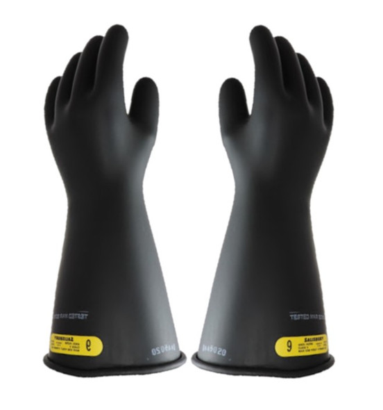 Class 2, 16" Length, 17,000V AC Electriflex Rubber Gloves