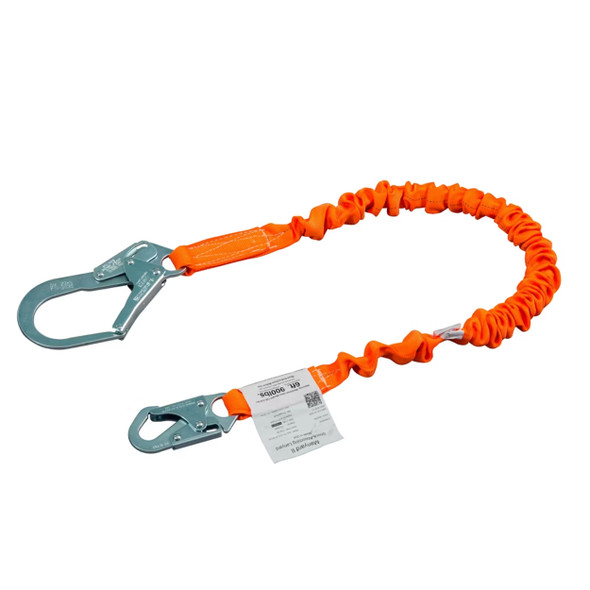 T5112SS-Z7/6FTAF: One Leg, Locking snap hook harness connection and large locking rebar hook anchorage connection