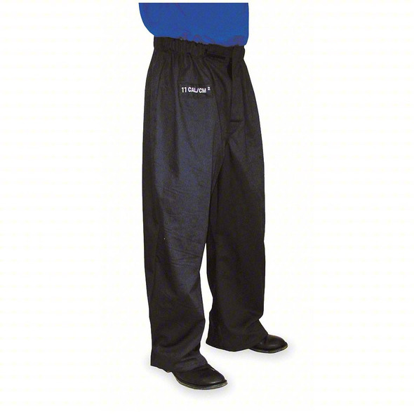 12 cal/sq cm ATPV, 38 in Waist, 30 in Inseam, Cotton, Navy