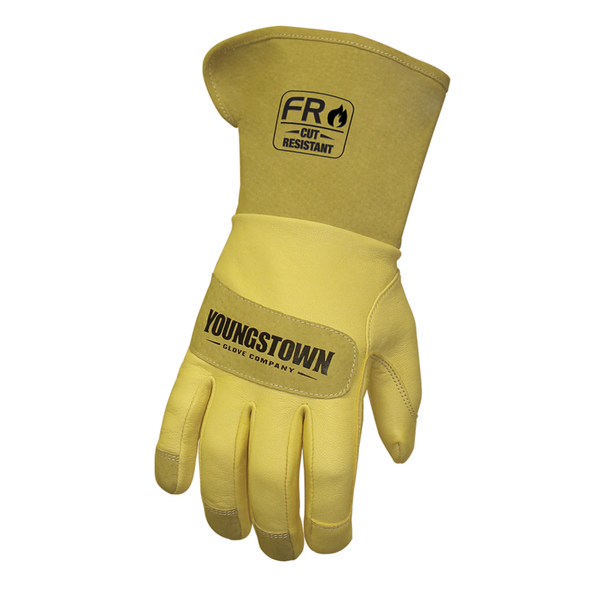 FR Leather Utility Wide Cuff Gloves