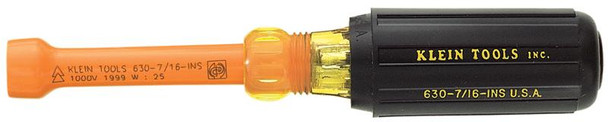 Klein Nut Driver 3/16" Cushion-Grip, Hollow-Shaft