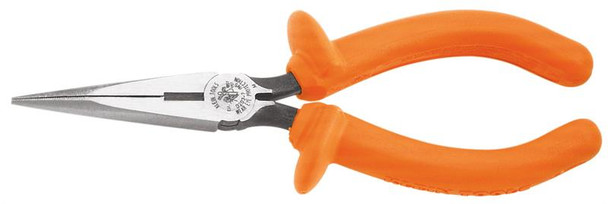 Klein Long-Nose Pliers 7" Standard  - Side-Cutting 1,000 V