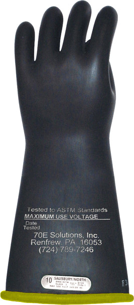 Class 1, 14" Length, 7,500V AC Natural Rubber Gloves