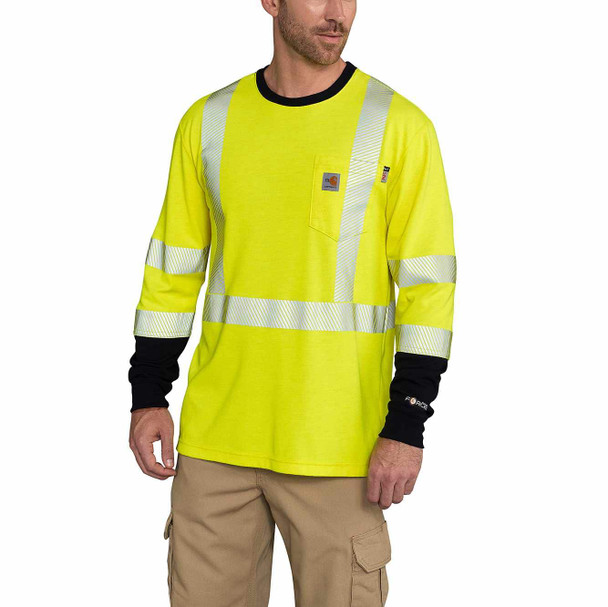 Flame-Resistant High-Vis Force Long-Sleeve T-Shirt Class 3