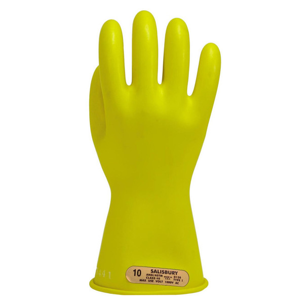 Class 00, 11" Length, 500V AC Natural Rubber Gloves (Y)