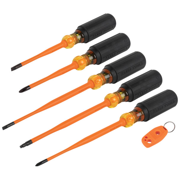 6 Pc. Screwdriver Set, 1000 V Slim-Tip Insulated & Magnetizer