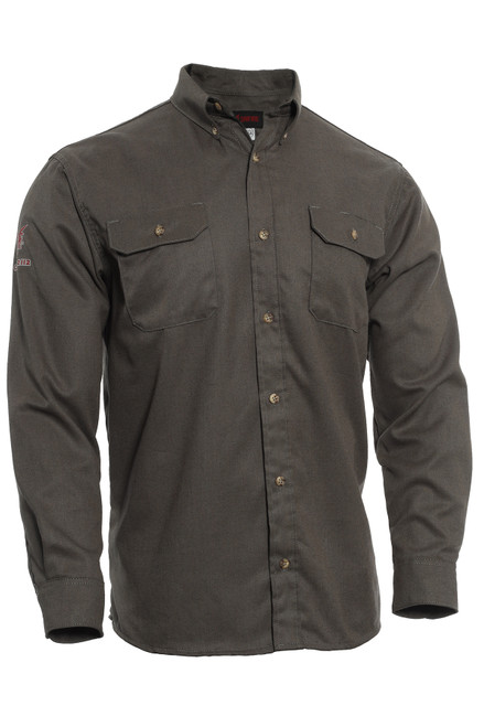 ジャケット・アウター CAPTAINS HELM FIRE-PROOF BAKER SHIRTS CrewBoss Traditional Brush Shirt - 6 oz. Nomex