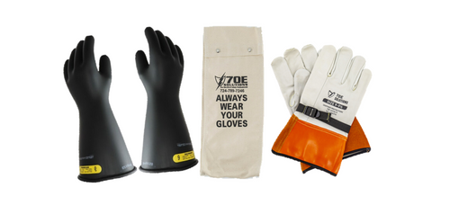 High Voltage Electrical Electrician Safety Work Gloves Insulation