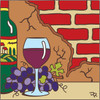 6X6 Tile Wine with Brick 7666A