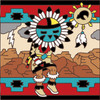 6x6 Tile Kachina Sun Dancer 7705A