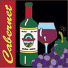 6x6 Tile Cabernet Wine Design