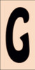 3x6 Tile House Letter G Sand