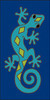 3x6 Tile Southwest Gecko Cobalt