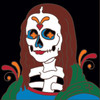 6x6 Tile Day of the Dead Mona Lisa 8322A