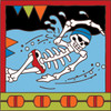 6x6 Tile Day Of The Dead Swimmer 7926A