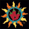 6x6 Tile Southwest Sun with Chili Peppers 8345A