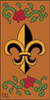 3x6 Tile Fleur De Lis Terracotta 3020R