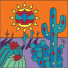 6x6 Tile Southwest Desert Sunrise 8260A