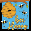 6x6 Tile Bee Happy