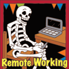 6x6 Tile Day of the Dead Remote Working