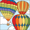 6x6 Tile Hot Air Balloons