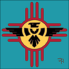 6x6 Tile Thunderbird Zia Turquoise