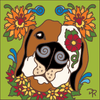 6x6 Tile Pups and Blooms II
